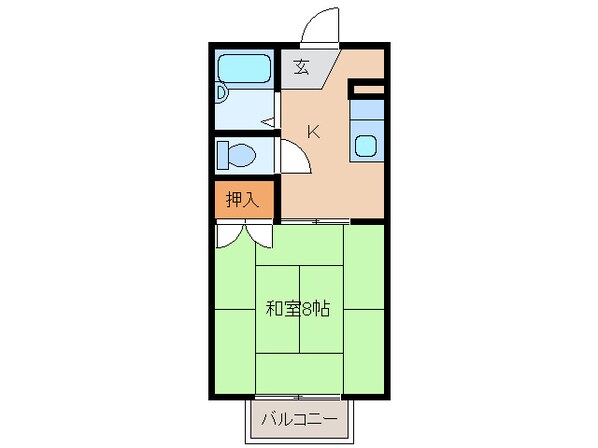 メゾン１８℃の物件間取画像